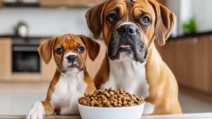 Lire la suite à propos de l’article Comment nourrir votre Boxer : guide complet de l’alimentation du chiot à l’adulte