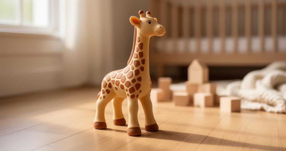 Lire la suite à propos de l’article Sophie la girafe n&rsquo;est pas toxique pour les enfants : les secrets de sa popularité intemporelle